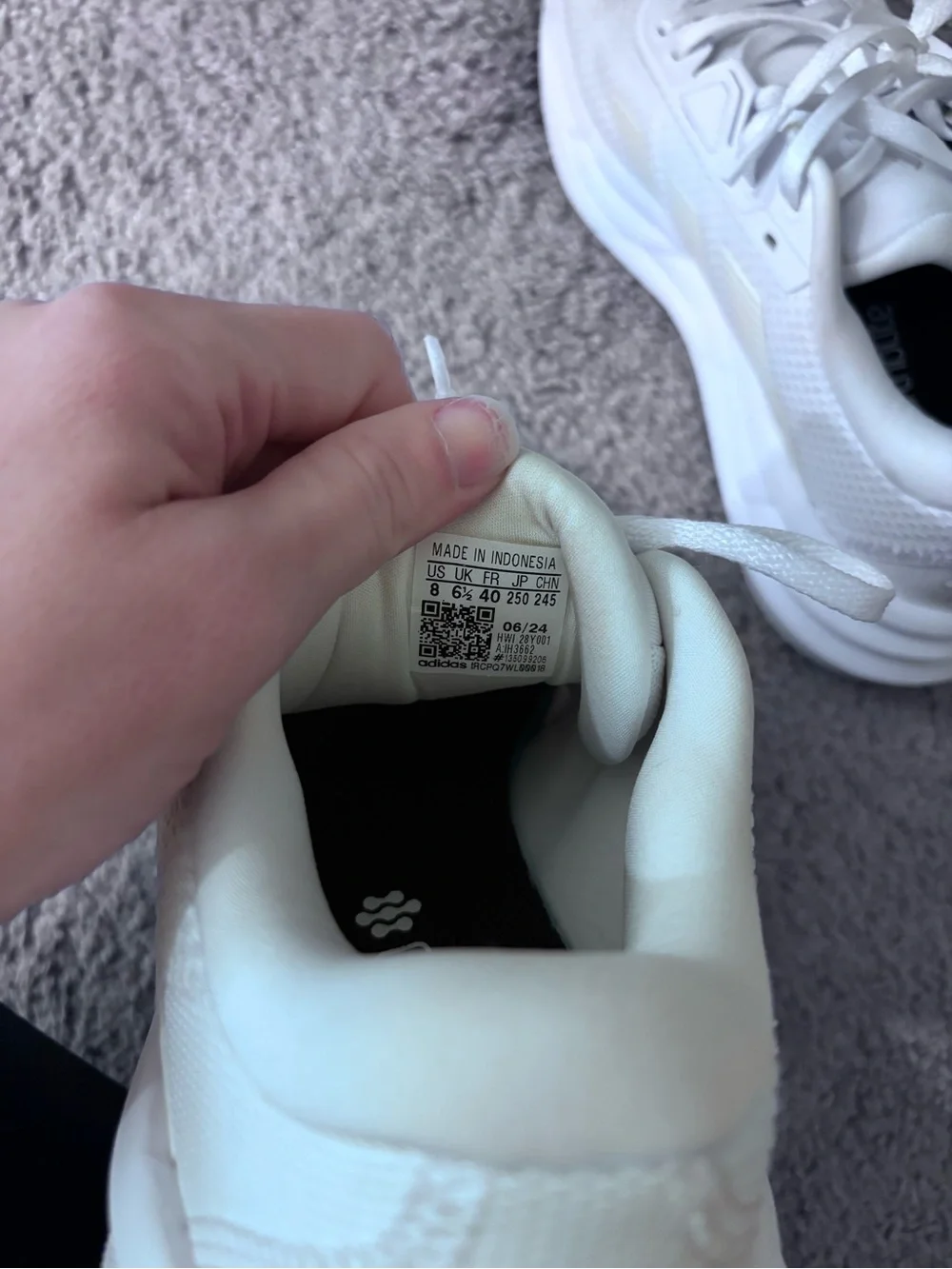 adidas Women's White Mesh Lace-Up Sneakers